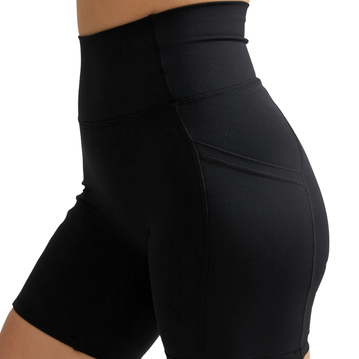ANYA Pocket Shorts (Biker 6") in Black Sesame