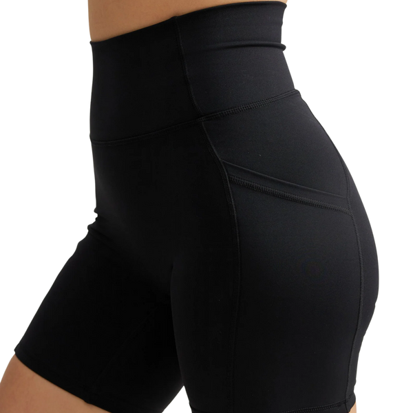 ANYA Pocket Shorts (Biker 6") in Black Sesame