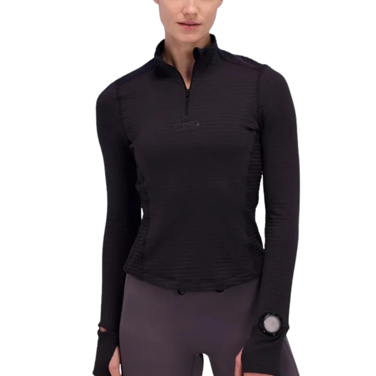 BANDIIT RUNNING CaldoGrid™ Women's Cold Weather Quarter Zip - Shadow