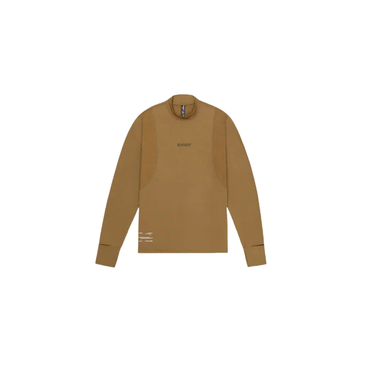 BANDIT RUNNING AuraGrid™ Mockneck Long Sleeve - Antique Brass