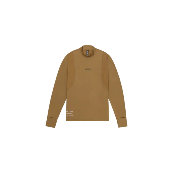 BANDIT RUNNING AuraGrid™ Mockneck Long Sleeve - Antique Brass