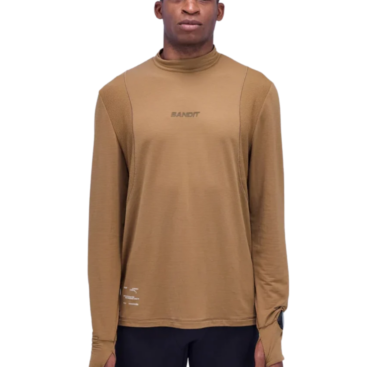 BANDIT RUNNING AuraGrid™ Mockneck Long Sleeve - Antique Brass