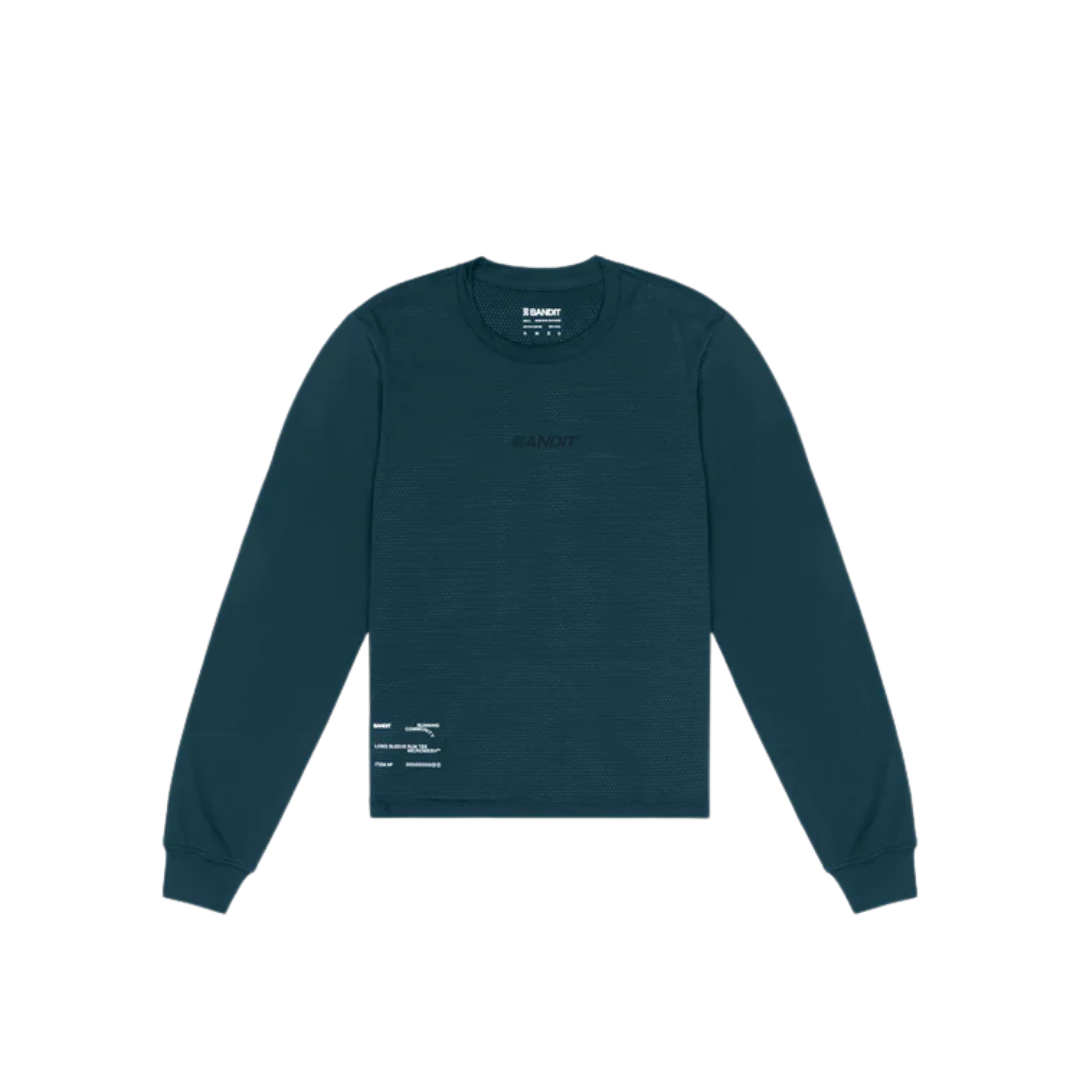 BANDIT RUNNING AuraGrid™ Mockneck Long Sleeve - Storm