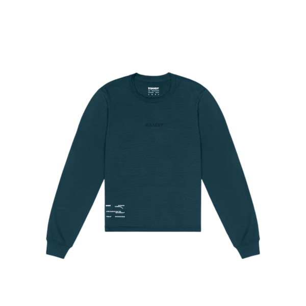 BANDIT RUNNING AuraGrid™ Mockneck Long Sleeve - Storm