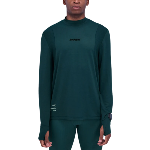 BANDIT RUNNING AuraGrid™ Mockneck Long Sleeve - Storm