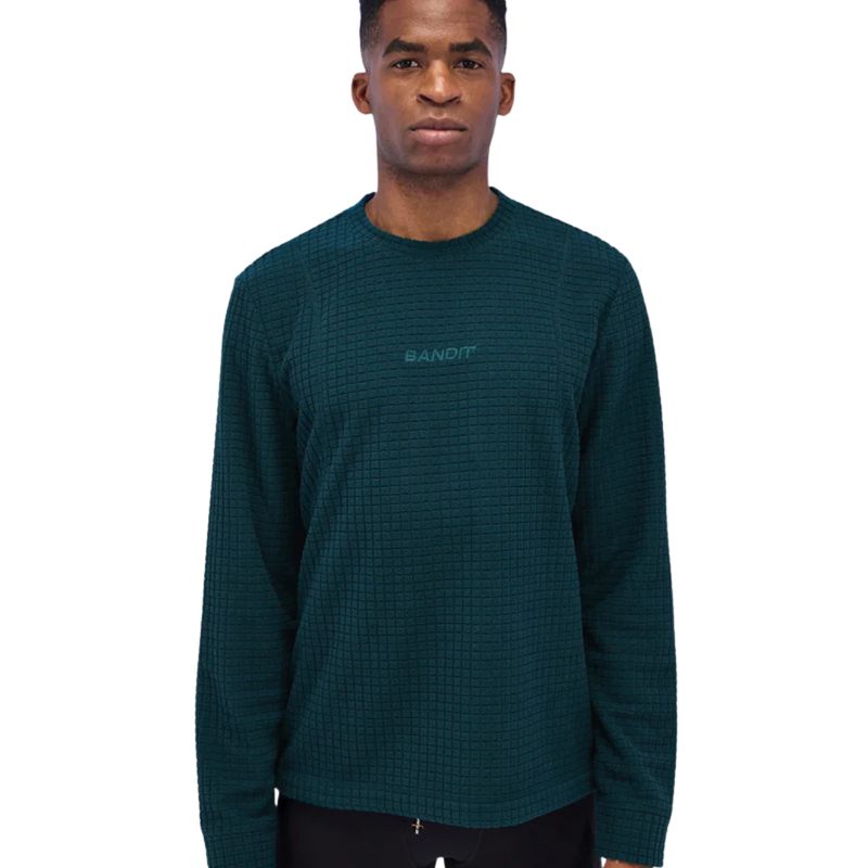 BANDIT RUNNING Men's MacroSoft Grid™ Pullover - Storm