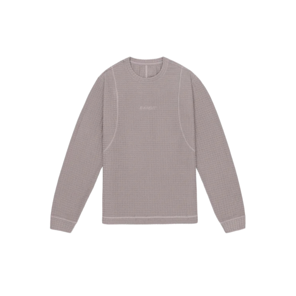 BANDIT RUNNING Men's MacroSoft Grid™ Pullover - Zinc