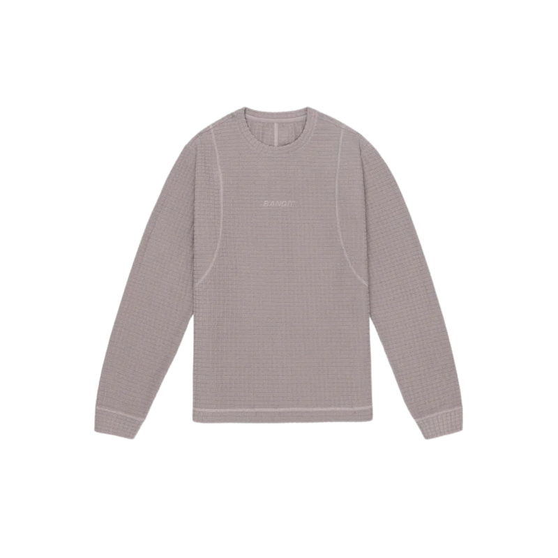 BANDIT RUNNING Men's MacroSoft Grid™ Pullover - Zinc