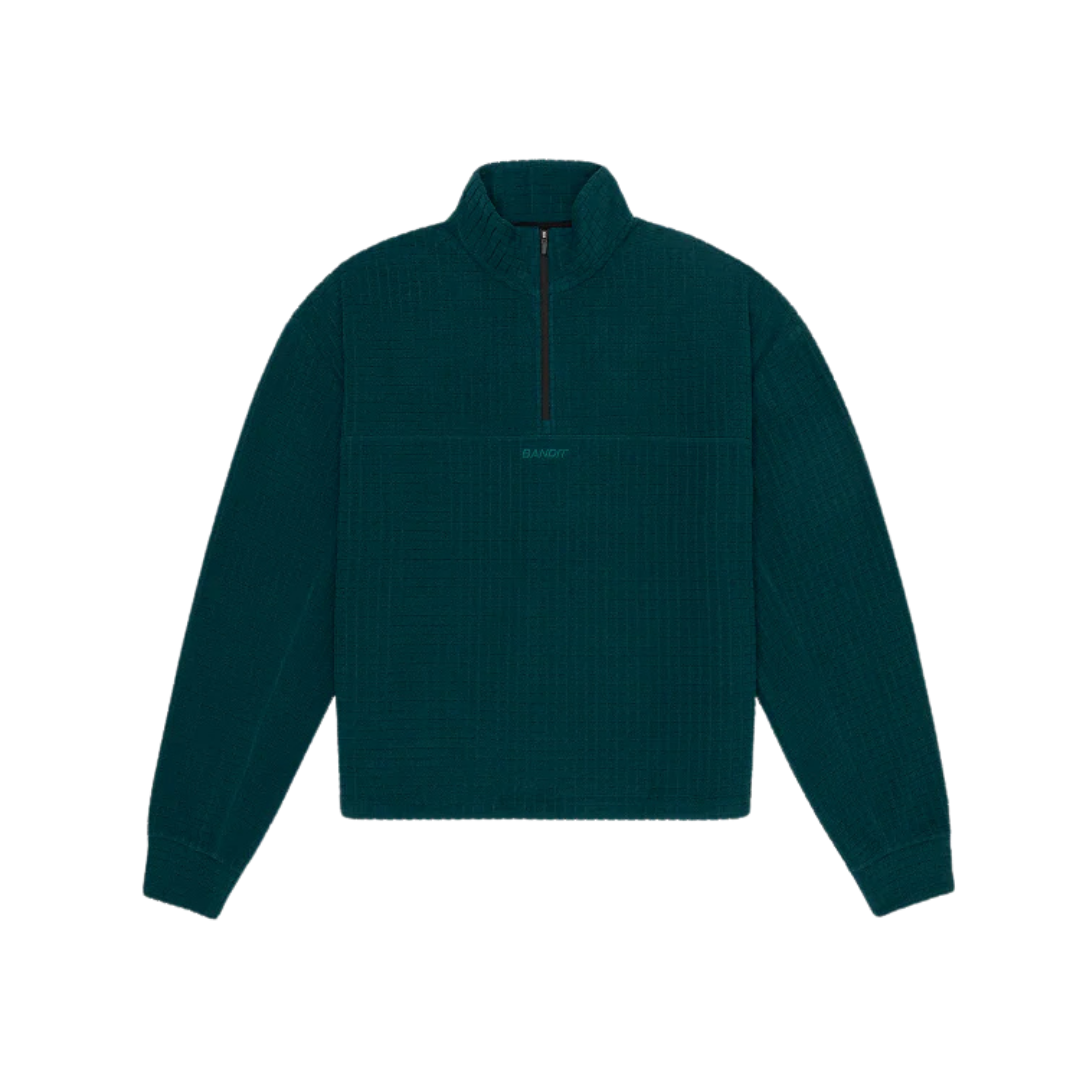 BANDIT RUNNING Women's MacroSoft Grid™ Quarter Zip - Storm