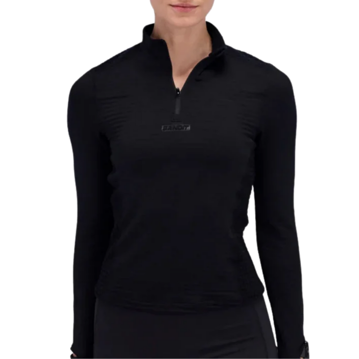 BANDIT RUNNING CaldoGrid™ Women's Cold Weather Quarter Zip - Black