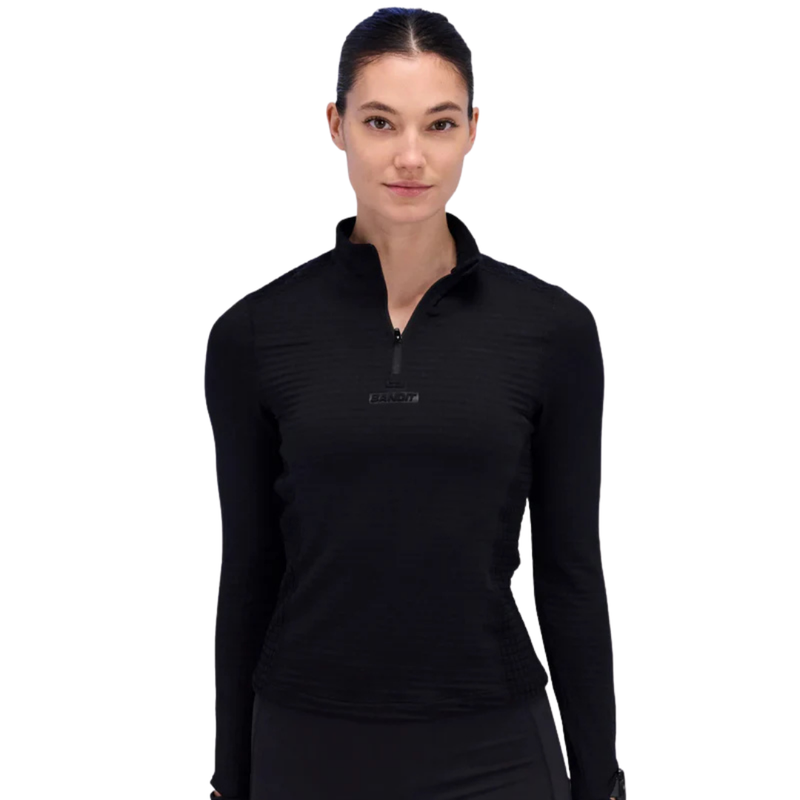 BANDIT RUNNING CaldoGrid™ Women's Cold Weather Quarter Zip - Black