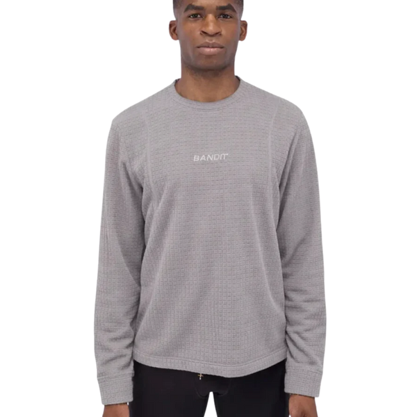 BANDIT RUNNING Men's MacroSoft Grid™ Pullover - Zinc
