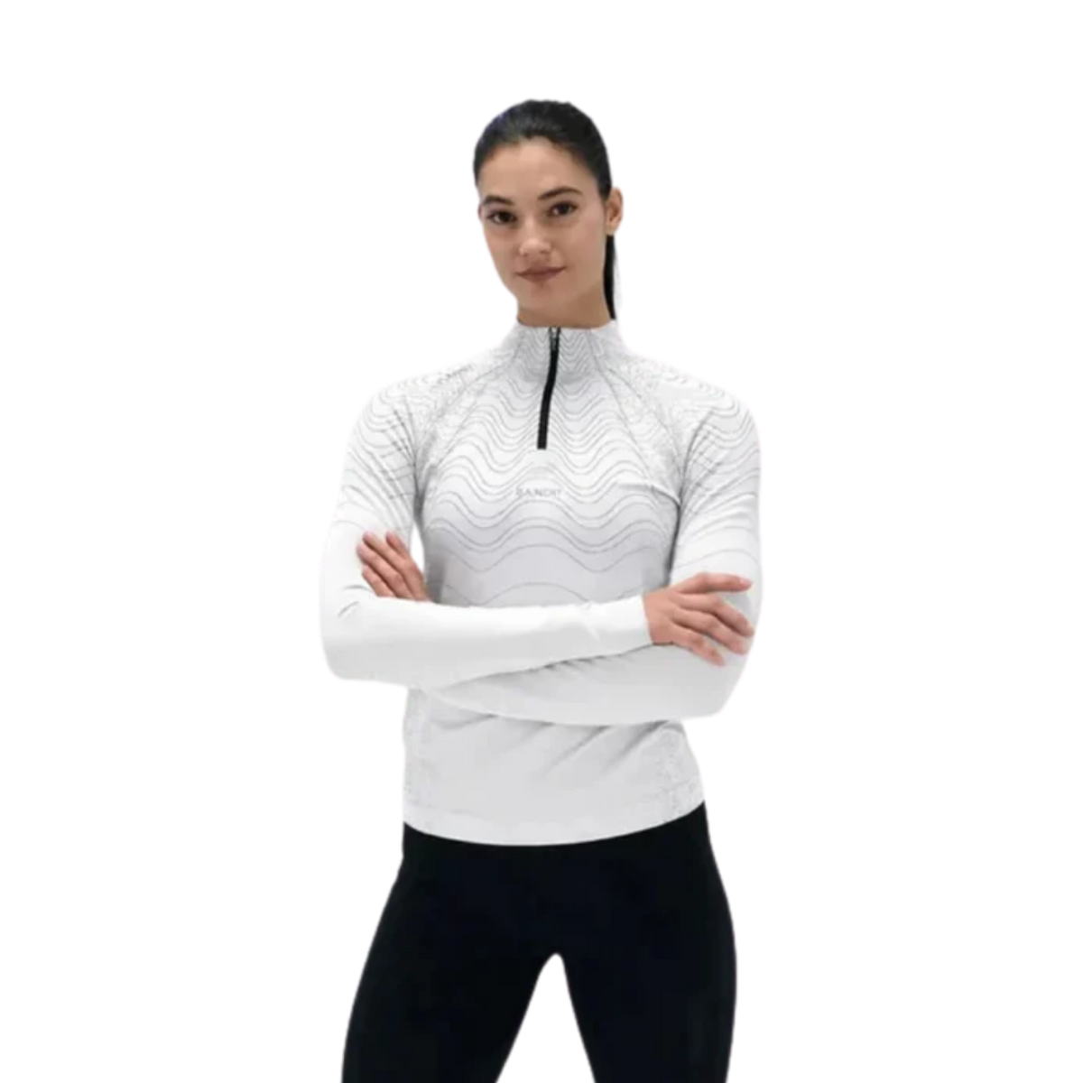 BANDIT RUNNING Women's Aceno Quarter Zip - Ash