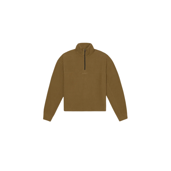 BANDIT RUNNING Women's MacroSoft Grid™ Quarter Zip - Antique Brass