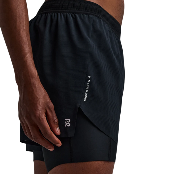 Bandit Running CoolGrid™ 2-in-1 Run Short - Black