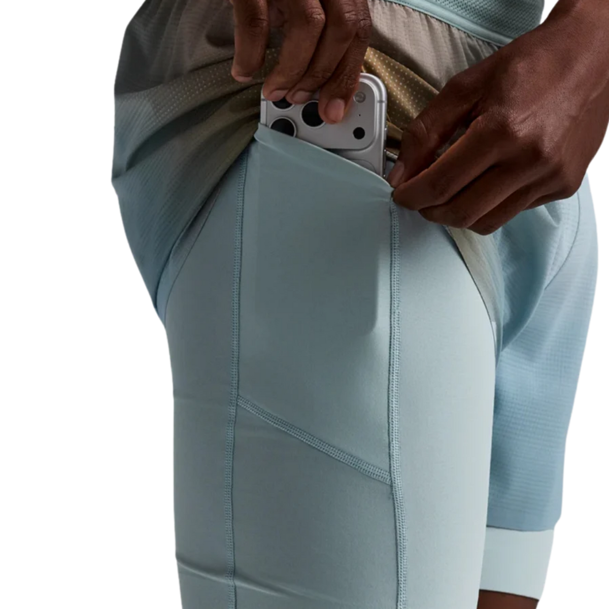 Bandit Running CoolGrid™ 2-in-1 Run Short - Lagoon Multi