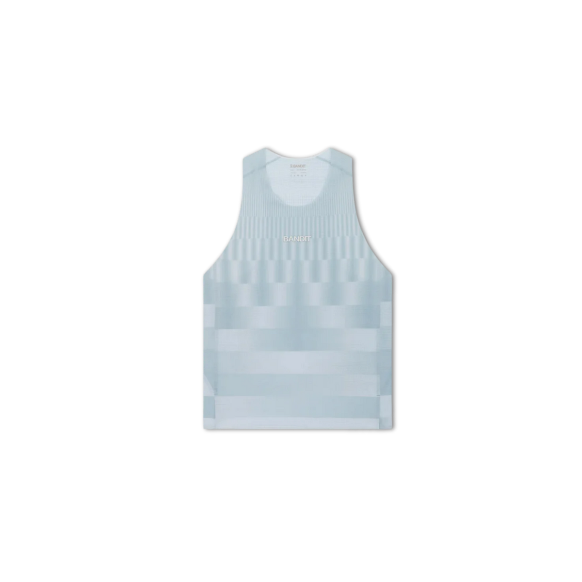 Bandit Running CoolGrid™ Training Singlet with Flopack™ - Growing Grid/Lagoon Mist