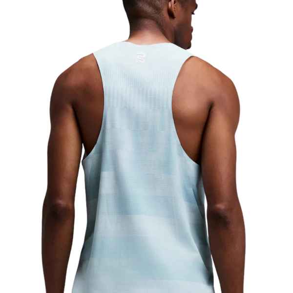 Bandit Running CoolGrid™ Training Singlet with Flopack™ - Growing Grid/Lagoon Mist