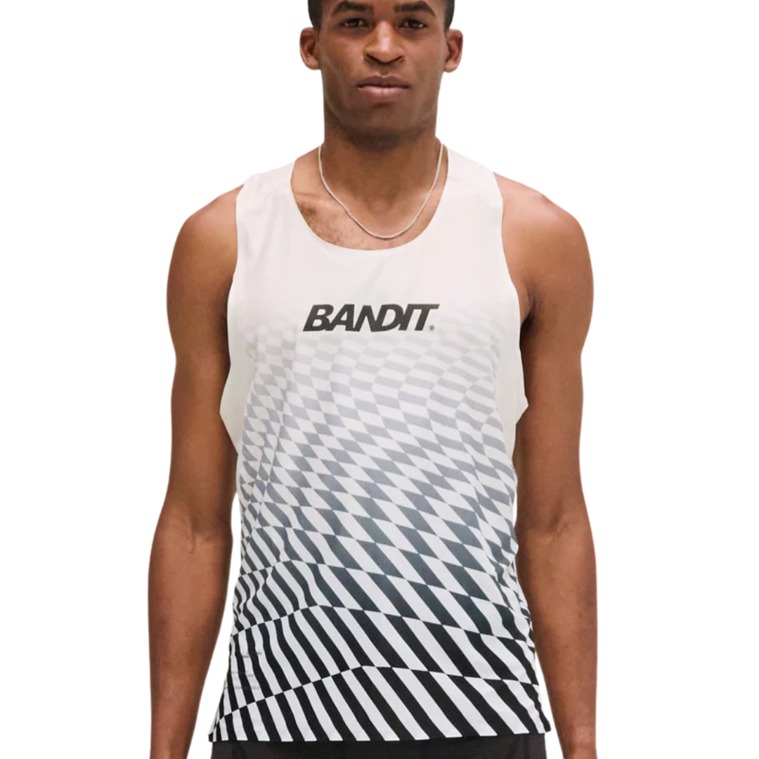 BanditRunningDrift_MosaicRacingSinglet-Black_Chalk3