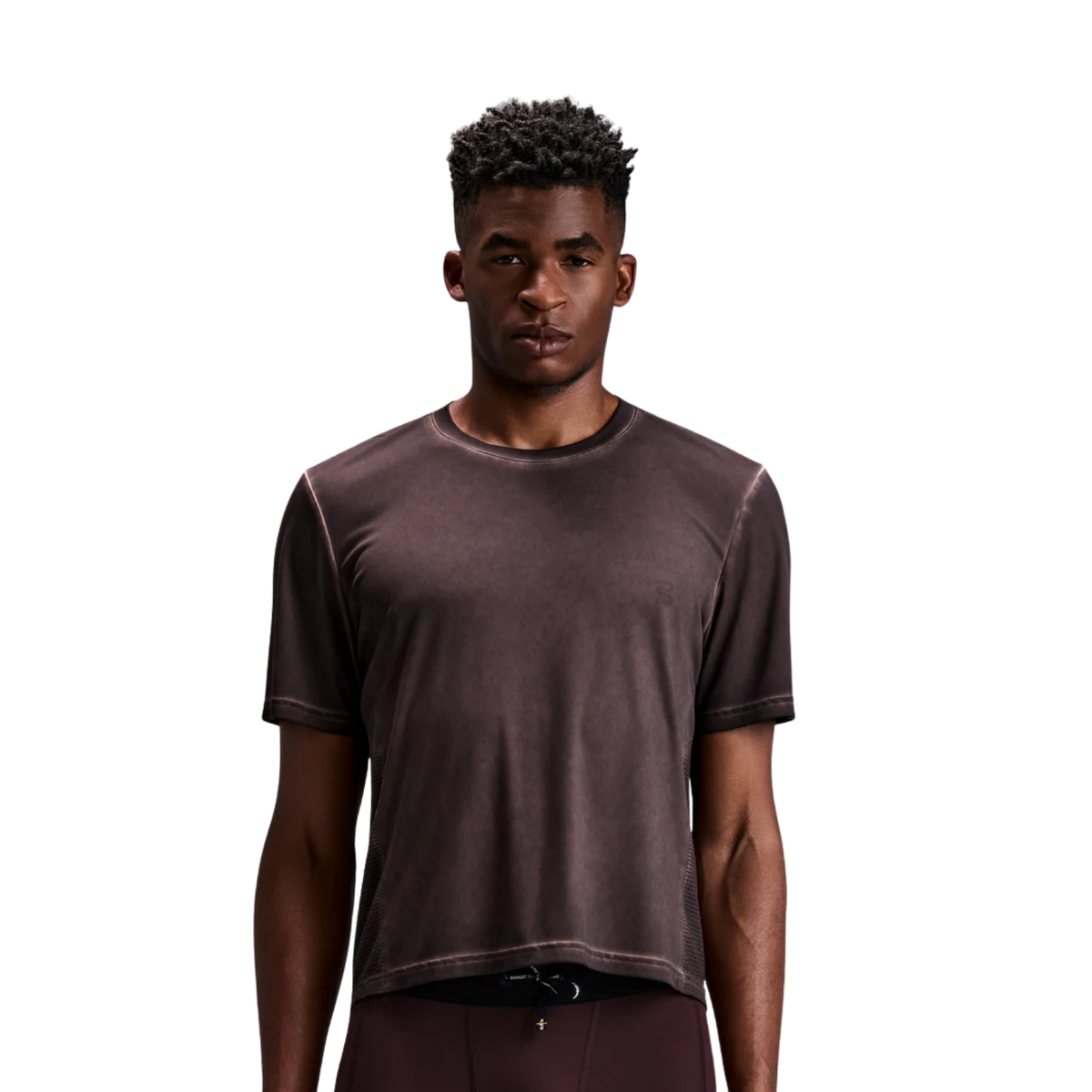 Bandit Running FrioSoft™ Perforated Box Tee - Espresso