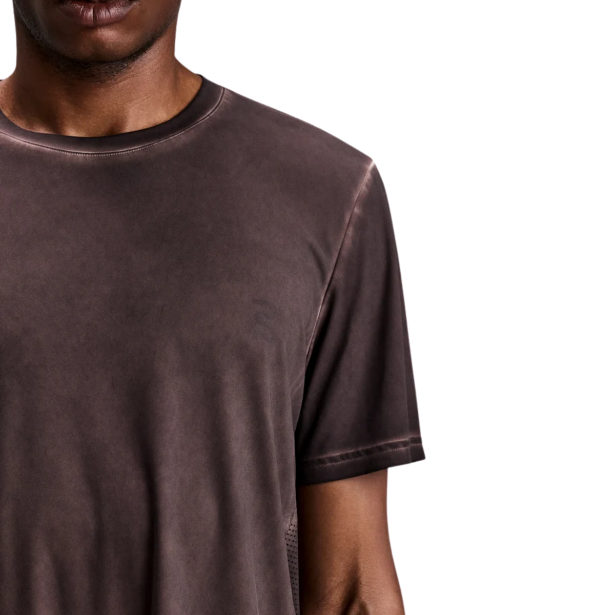 Bandit Running FrioSoft™ Perforated Box Tee - Espresso