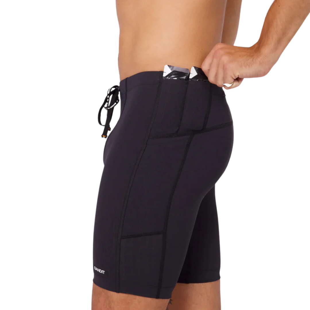 BanditRunningGridlock7PocketHalfTights-Black2