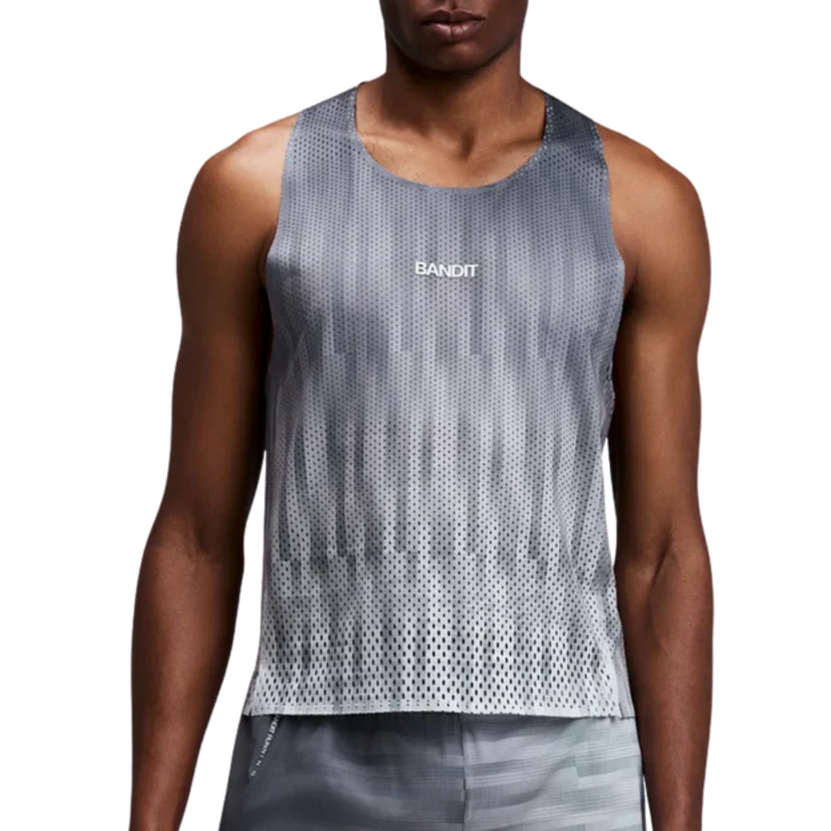 Bandit Running Shredder™ Shorty Race Singlet -Uneven Gradient Plaster