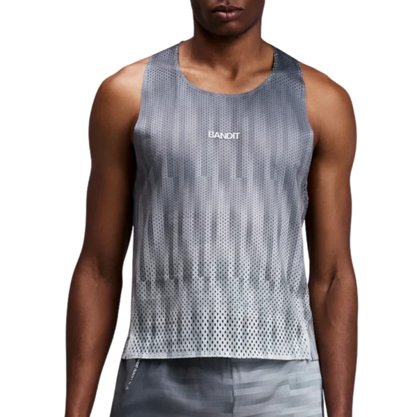 Bandit Running Shredder™ Shorty Race Singlet -Uneven Gradient Plaster