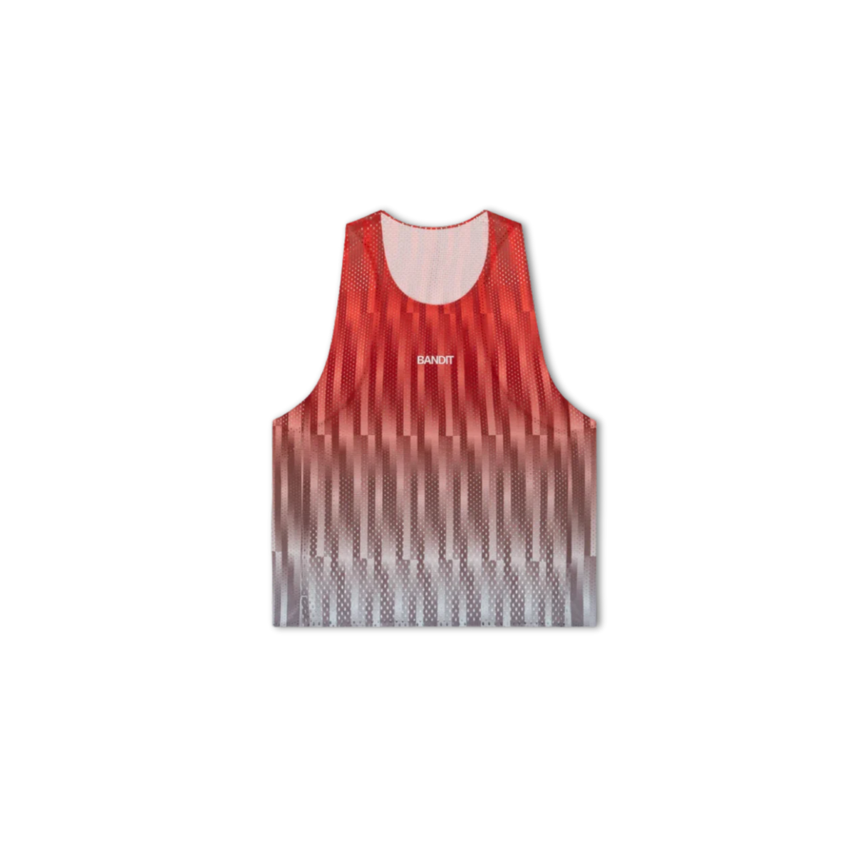 Bandit Running Shredder™ Shorty Race Singlet - Uneven Gradient/Poppy
