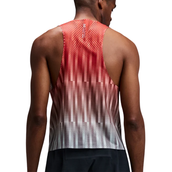 Bandit Running Shredder™ Shorty Race Singlet - Uneven Gradient/Poppy
