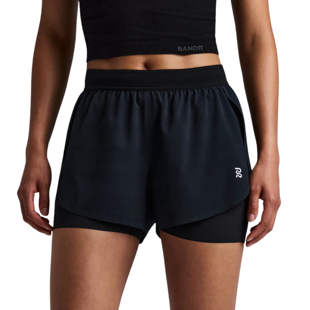 BanditRunningWomen_sCoolGrid_2-in-1RunShorts-Black2