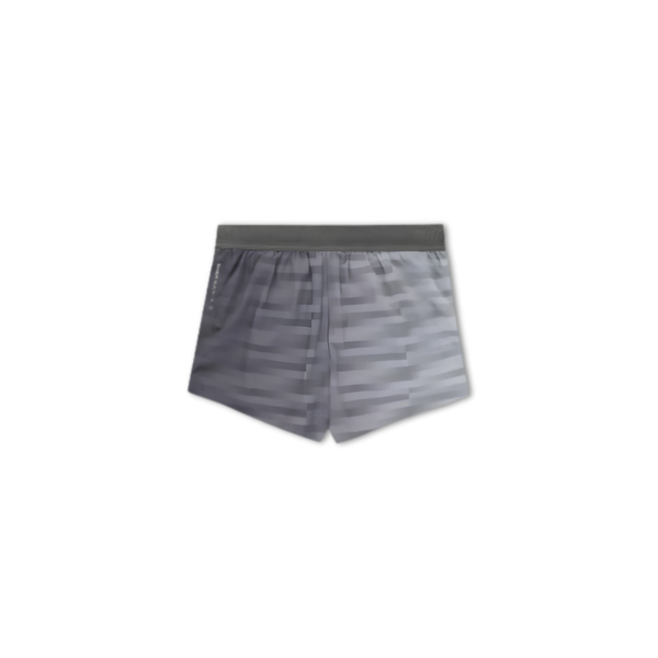 Bandit Running Women's CoolGrid™ 3" Split Shorts - Uneven Gradient - Plaster/Slate