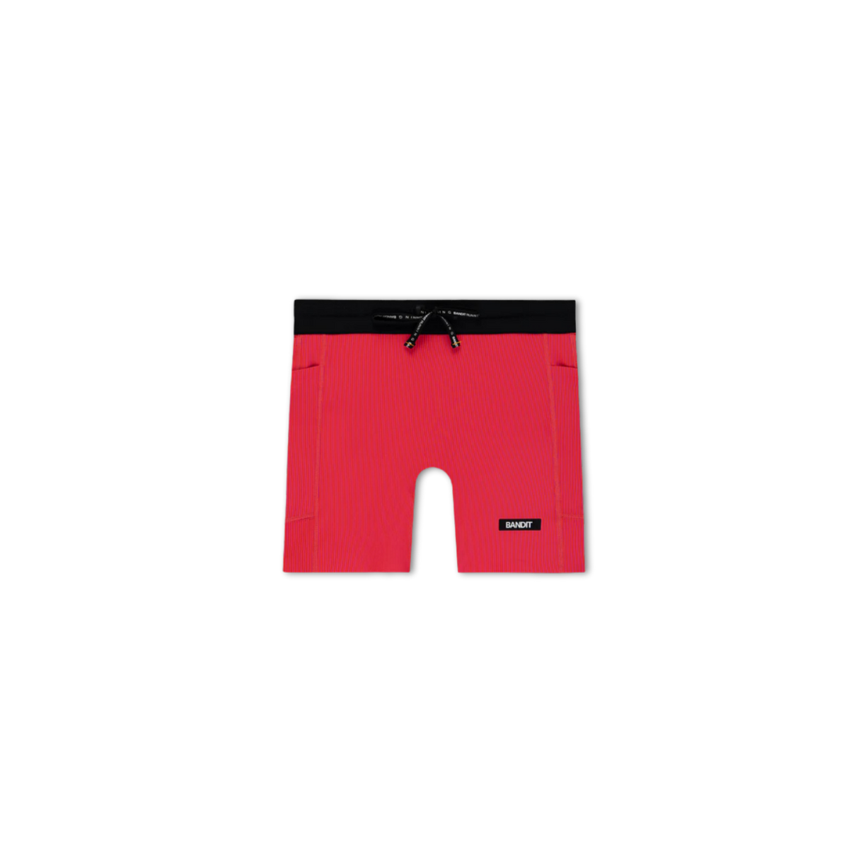 Bandit Running Women's Striped Cadence™ 5" Compression Shorts - Poppy/Azalea