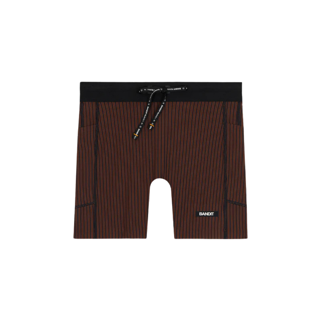 BanditRunningWomen_sStripedCadence_5_CompressionShorts-Cacao_Black1