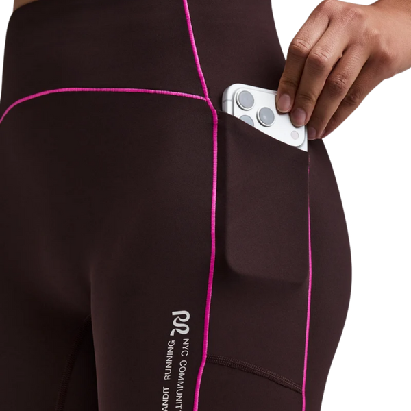 Bandit Running Women's Vanisher™ 5" Pop Stitch™ High Waist Compression Short - Espresso