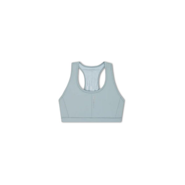 Bandit Running Women's Vanisher™ Reverso™ Scoop Neck Run Bra - Growing Grid/Lagoon Mist