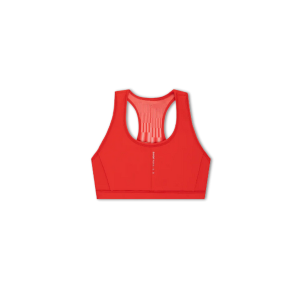 Bandit Running Women's Vanisher™ Reverso™ Scoop Neck Run Bra - Growing Grid/Poppy