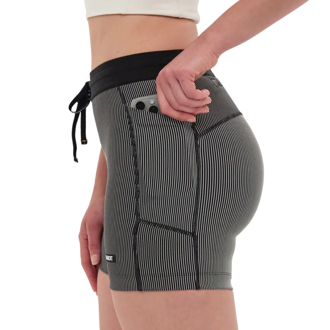 BanditRunning_StripedCadence5"Compression_Black/Chalk2