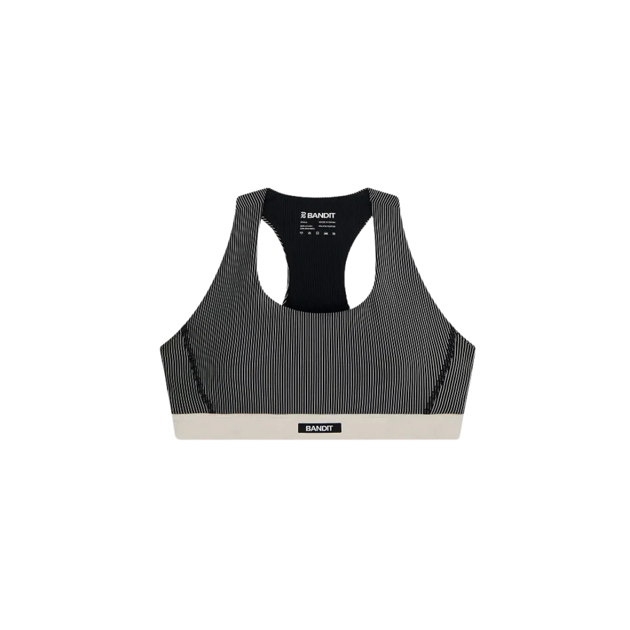BanditRunning_StripedCadenceRunBra_Black/Chalk1