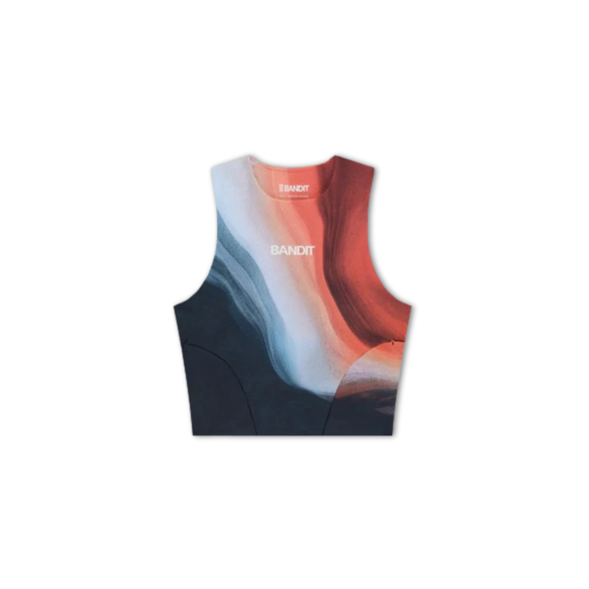 Bandit Running Women's Stamina™ Race Crop - Thermal Field/Rusted Apricot
