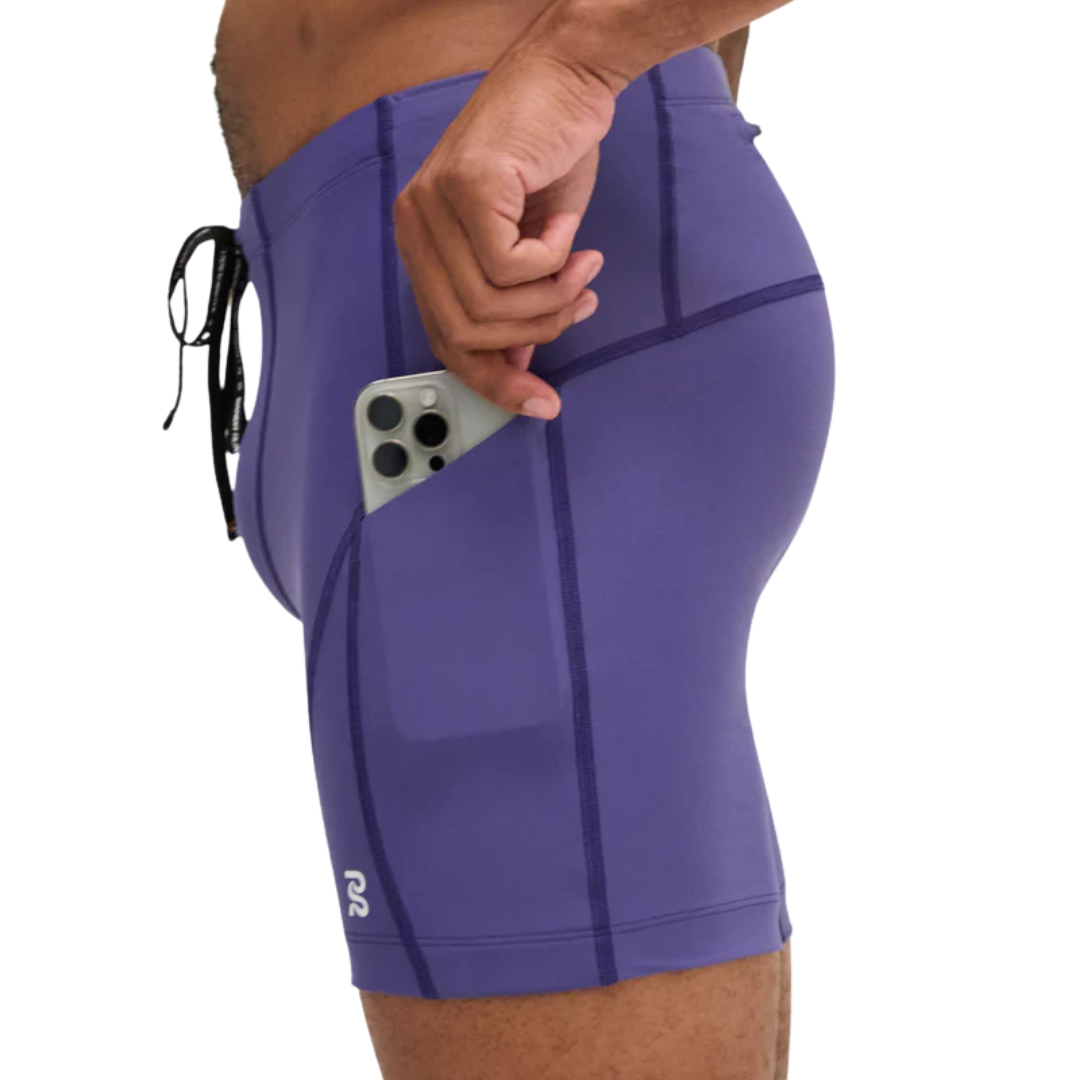Bandit Running Superbeam 7 Pocket Quarter Tights - Purple Dusk