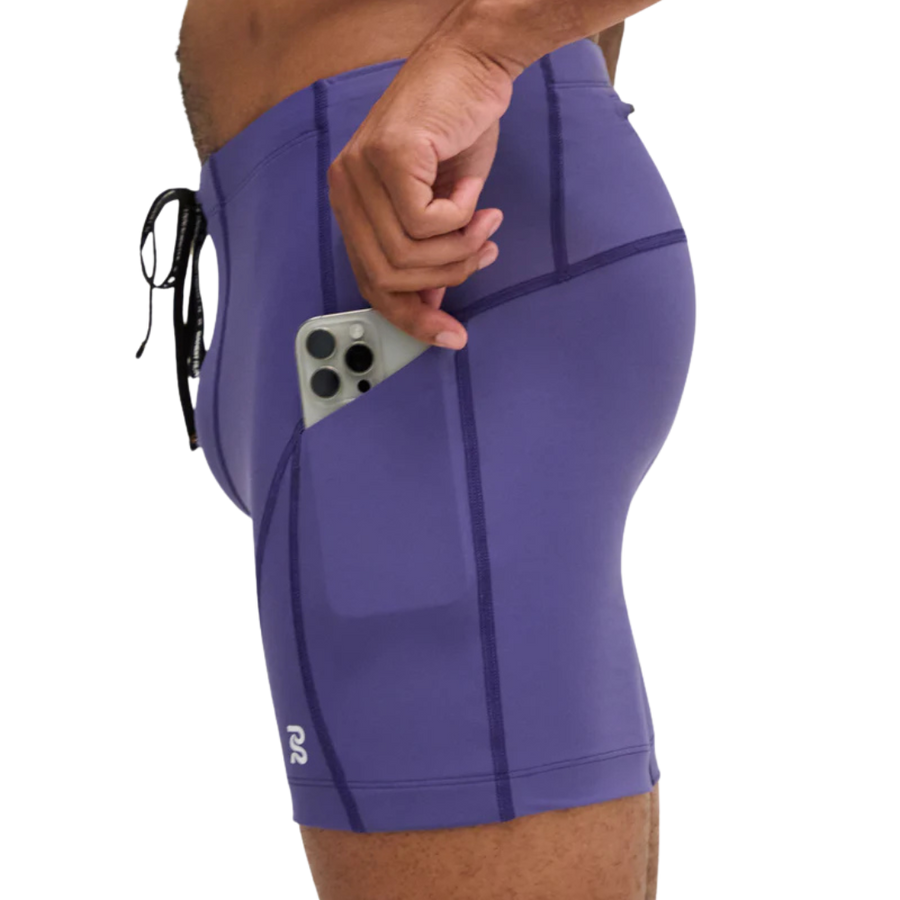 Bandit Running Superbeam 7 Pocket Quarter Tights - Purple Dusk