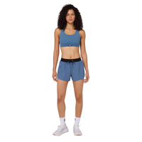 BanditRunning_VentoWomen's_3" SplittyShort _STEEL BLUE_Front1