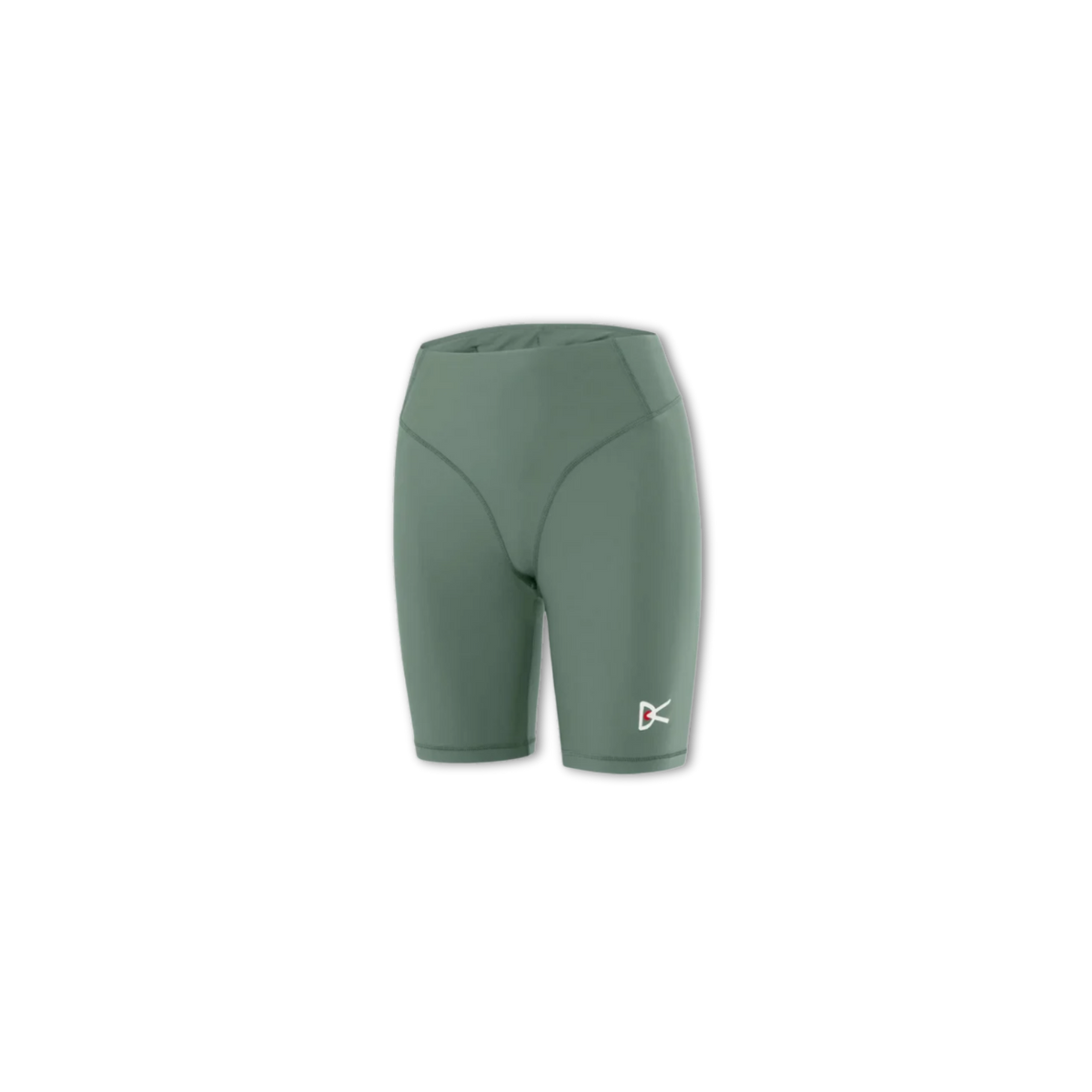 District Vision Women's 7in Pocketed Half Tights - Cool Sage