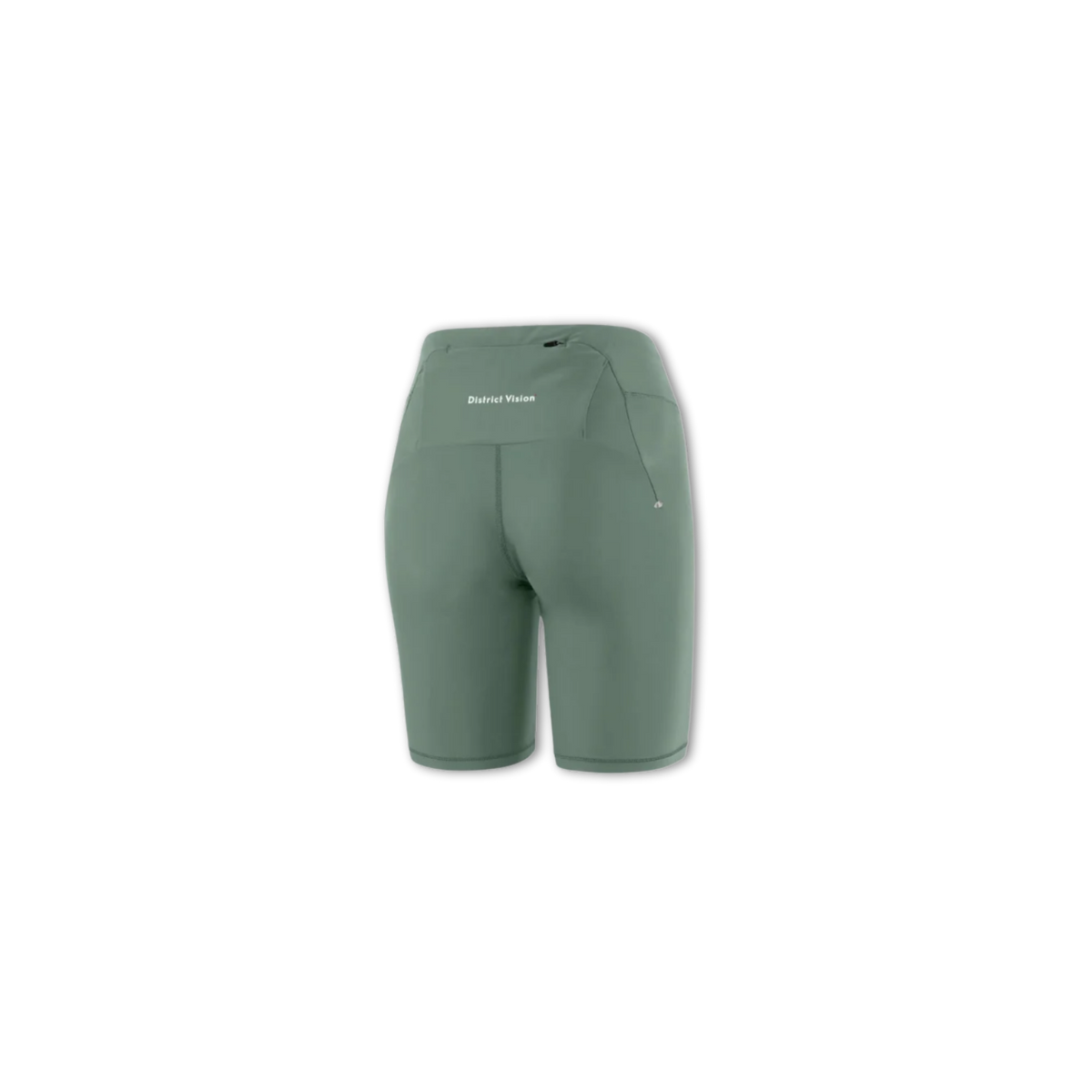District Vision Women's 7in Pocketed Half Tights - Cool Sage