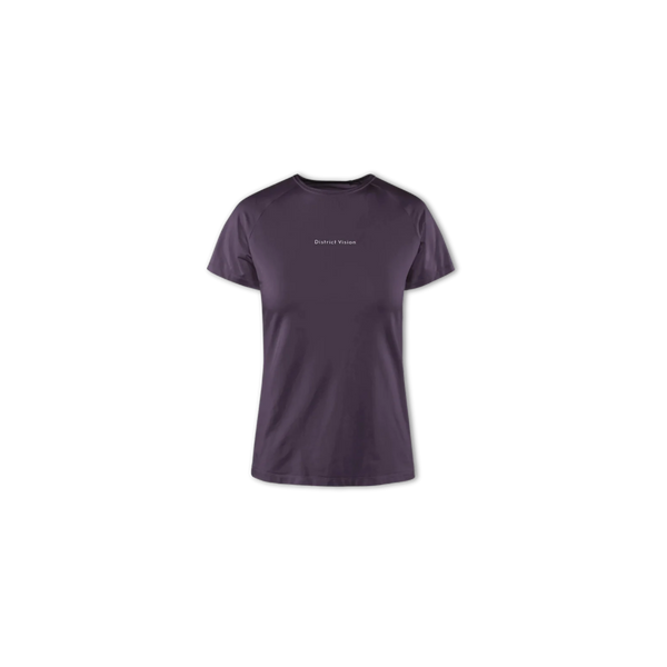 District Vision Women's Lightweight Short Sleeve Fitted Tee - Plum