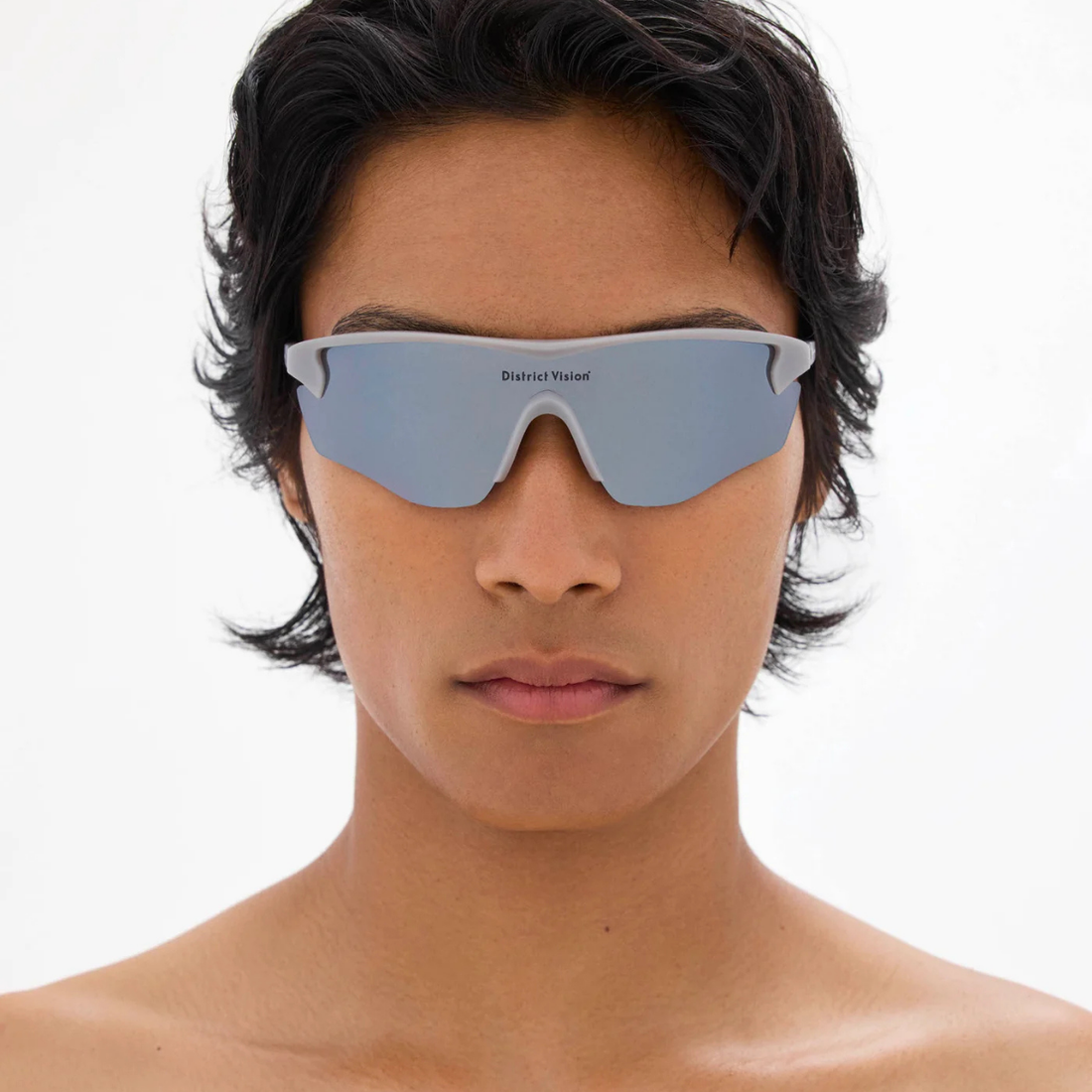 District Vision - Junya Racer FlintD+ Blue Silver Flash Mirror