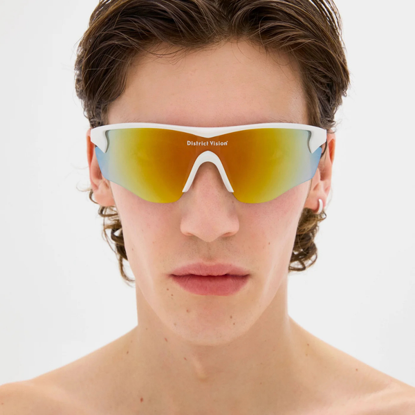 District Vision - Junya Racer WhiteD+ Amber Mirror