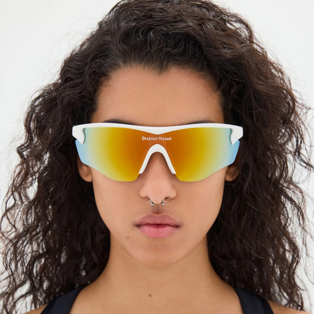 District Vision - Junya Racer WhiteD+ Amber Mirror