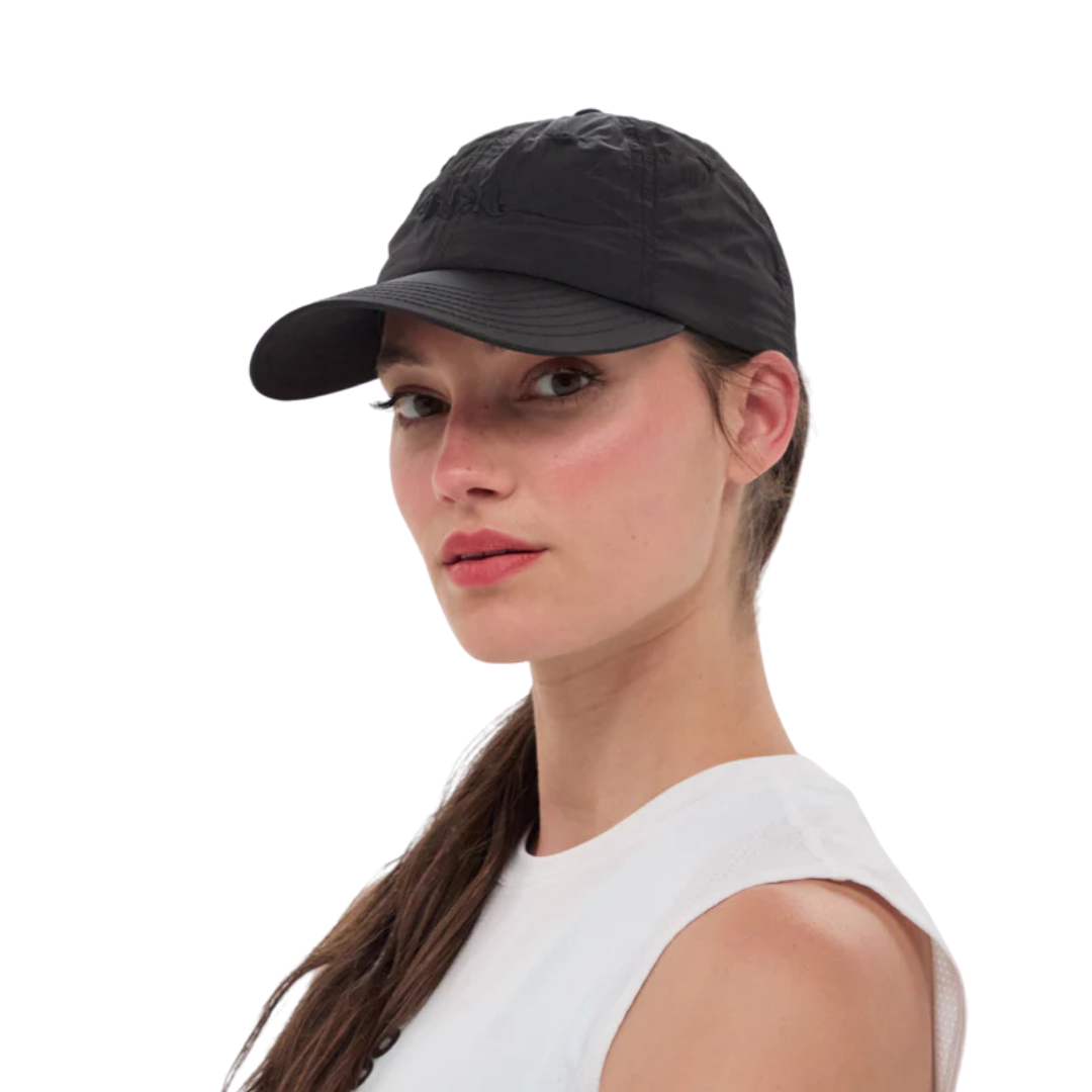 Bandit Running Embroidered Bandit Nylon Dad Hat - Black